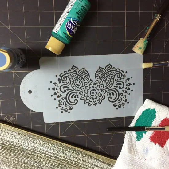 Chelsea Cake Stencil Tier #1 | C856 by Designer Stencils | Cake Decorating Tools | Baking Stencils for Royal Icing, Airbrush, Dusting Powder | Reusable Plastic Food Grade Stencil for Cakes | Easy to Use & Clean Cake Stencil {4}