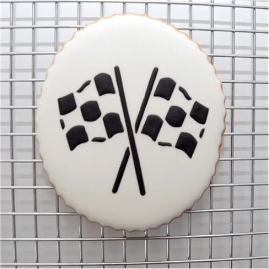 Racecar Cookie Stencil Set | C722 by Designer Stencils | Cookie Decorating Tools | Baking Stencils for Royal Icing, Airbrush, Dusting Powder | Reusable Plastic Food Grade Stencil for Cookies | Easy to Use & Clean Cookie Stencil {5}