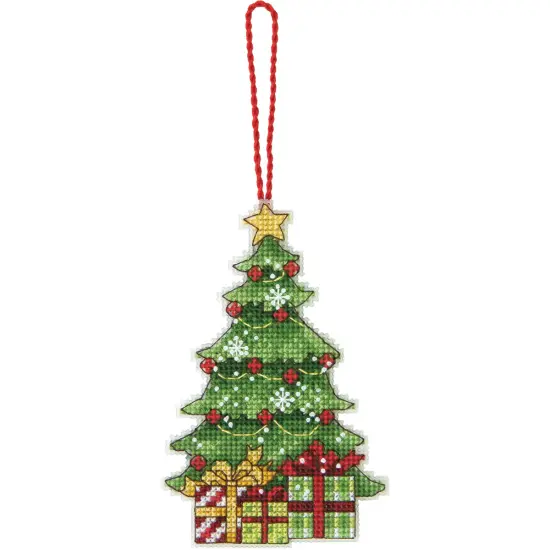 Dimensions Plastic Canvas Ornament Kit 3"X4.75"-Tree {1}