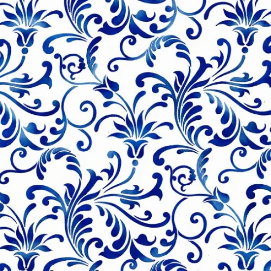 Rebecca Floral All Over Wall Stencil | 3692 by Designer Stencils | Pattern Stencils | Reusable Stencils for Painting | Safe & Reusable Template for Wall Decor | Try This Stencil Instead of a Wallpaper | Easy to Use & Clean Art Stencil Pattern {2}