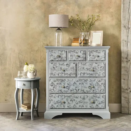 Redesign Decor Clear-Cling Stamps - Elegant Scrolls 12"x12" {3}