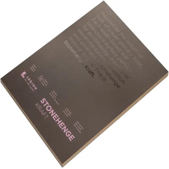 Stonehenge 100% Cotton Paper Pad 9"X12" 15 Sheets/Pkg-Kraft 250gsm {2}