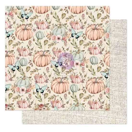 Prima Marketing Inc Hello Pink Autumn Collection 12x12 Sheet - Happy Fall -, 12"x12" With Foil Detail 655350850005 (10 SHEETS) {1}