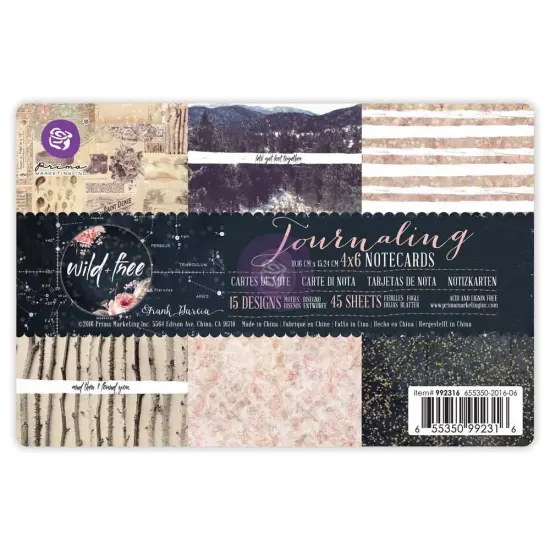 Prima Marketing Inc 4x6 Journaling Cards-Wild & Free 655350992316 {1}