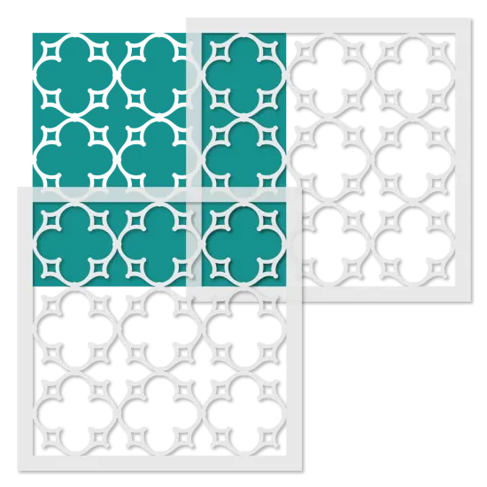 5-Inch Parisian Fretwork All Over Wall Stencil | 3713A by Designer Stencils | Pattern Stencils | Reusable Stencils for Painting | Safe & Reusable Template for Wall Decor | Try This Stencil Instead of a Wallpaper | Easy to Use & Clean {4}