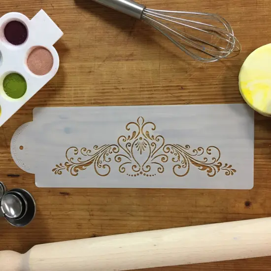 Small Princess Lace Cake Stencil | C801 by Designer Stencils | Cake Decorating Tools | {3}