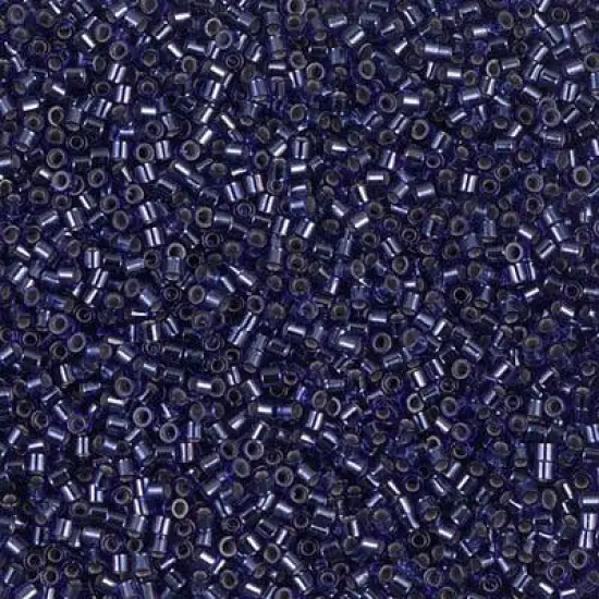 Miyuki Delica Bead 15/0, DBS0183, Silver Lined Royal Blue {1}