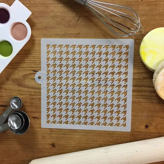 Houndstooth Miniprint Cake Stencil | C806 by Designer Stencils | Cake Decorating Tools | {3}