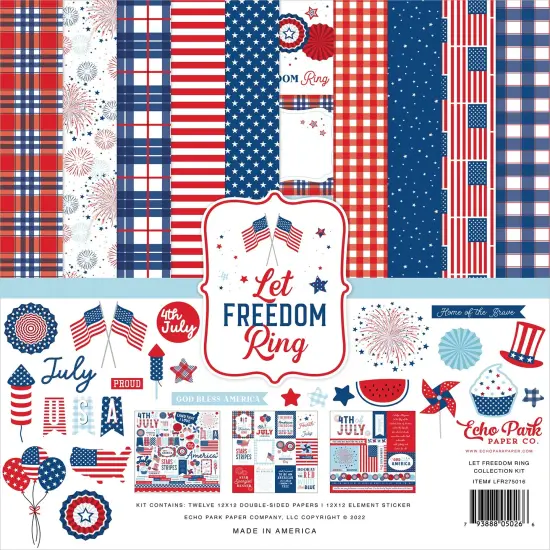 Echo Park Collection Kit 12"X12"-Let Freedom Ring {1}