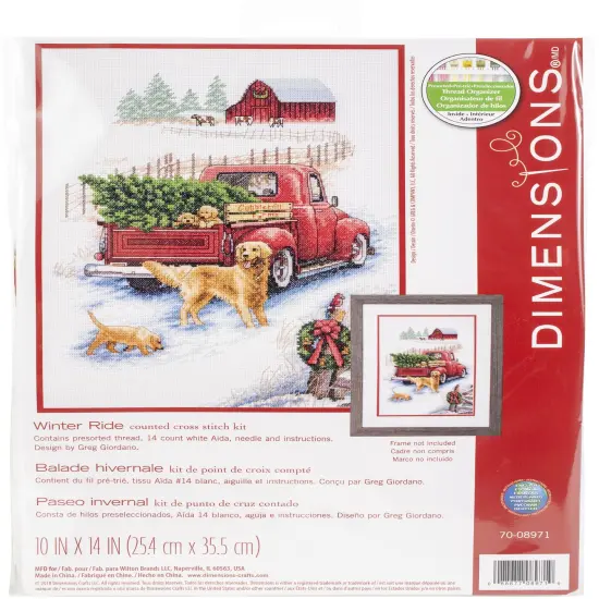 Dimensions Counted Cross Stitch Kit 10"X14"-Winter Ride {1}