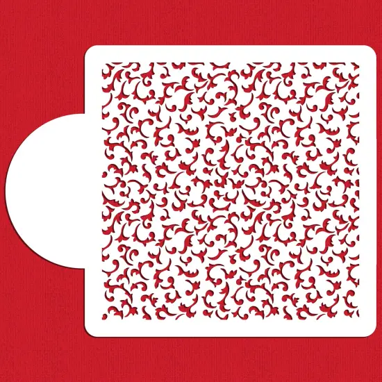 Provencal Scroll Miniprint Cake Stencil | C815 by Designer Stencils | Cake Decorating Tools | {1}