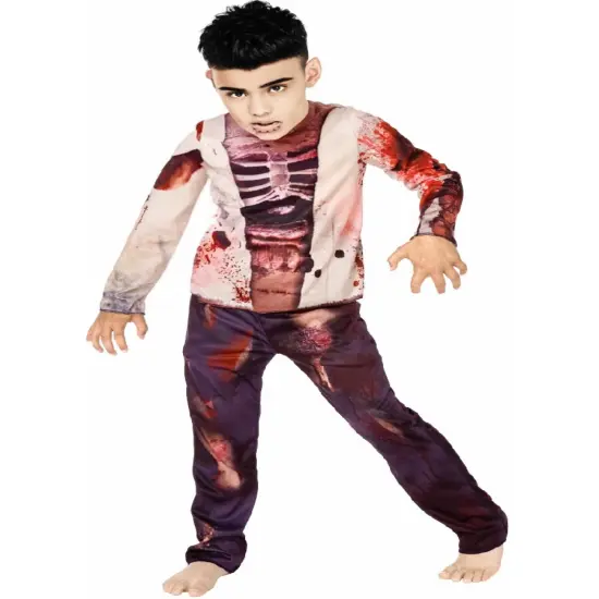 Brain Eating Zombie Boy's Costume {1}