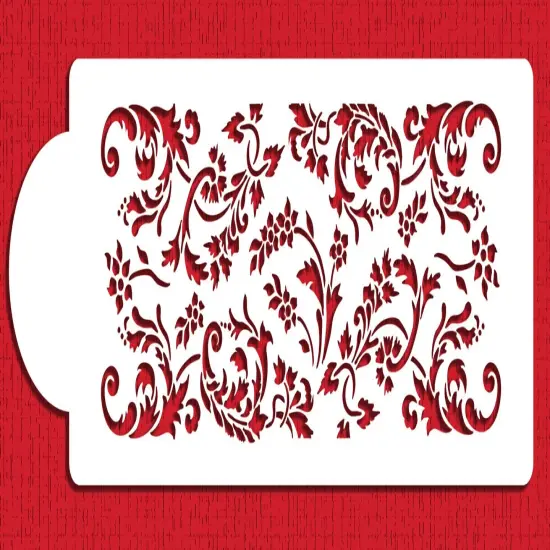 Jasmine Lace Cake Stencil | C836 by Designer Stencils | Cake Decorating Tools | {2}