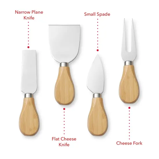 Casafield Bamboo Cheese Board and Knife Gift Set, Wooden Charcuterie Board Meat and Cheese Platter for Entertaining, Housewarming, Birthday, Wedding {5}