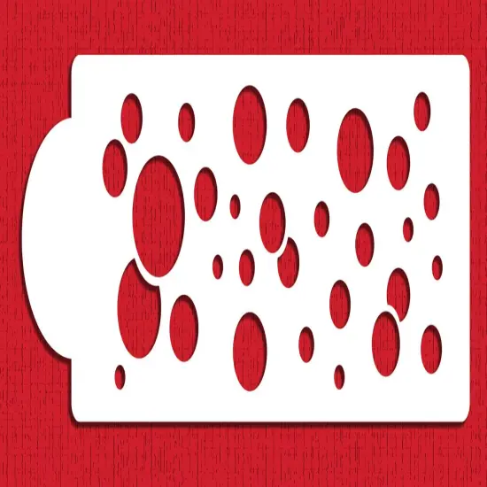 Floating Bubbles Cake Stencil Side | C704 by Designer Stencils | Cake Decorating Tools | {1}