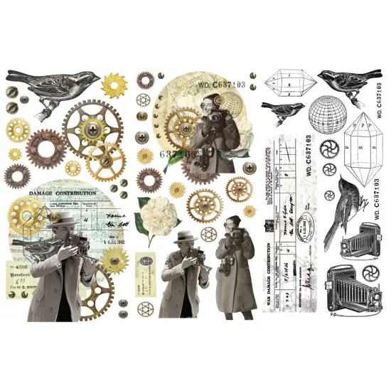 Finnabair Mini Transfers - Photo Passion - 3 sheets, 6"x12" {1}