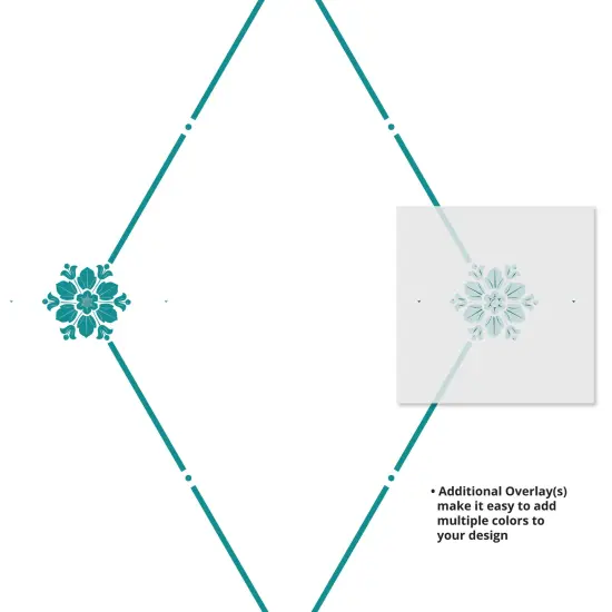 Winterthur Empire Diamond Wallpaper Wall Stencil | W033 by Designer Stencils | Reusable Stencils for Painting | {5}