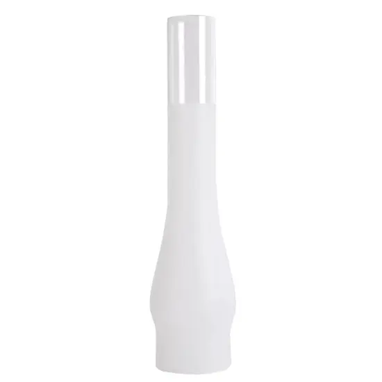 Frosted Glass Lamp Chimney, Replacement Hurricane Globe Measures 2 7/8 Inch Diameter Base x 14 Inches High for Oil or Kerosene Lanterns {1}
