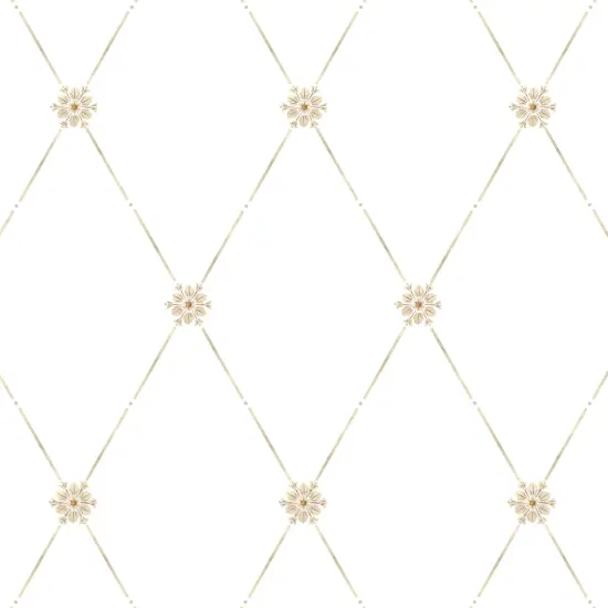 Winterthur Empire Diamond Wallpaper Wall Stencil | W033 by Designer Stencils | Reusable Stencils for Painting | {1}