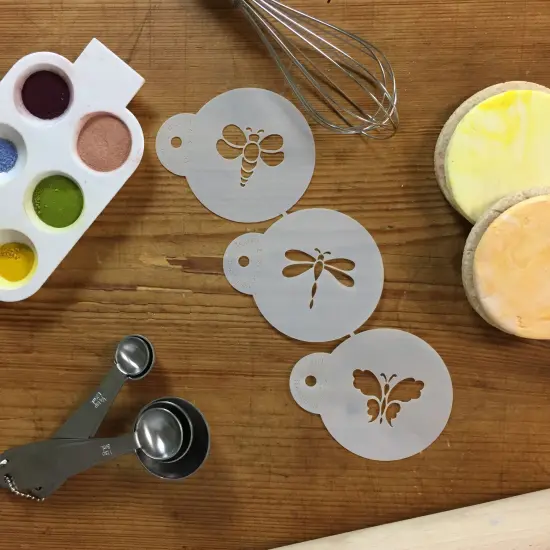 Mini Bugs Cookie Stencil Set: Bumble Bee, Dragonfly, Butterfly | C727 by Designer Stencils | Cookie Decorating Tools | {3}