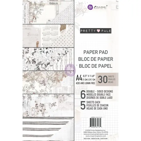 Prima Marketing Inc A4 Paper Pad-Pretty Pale 655350631765 {1}