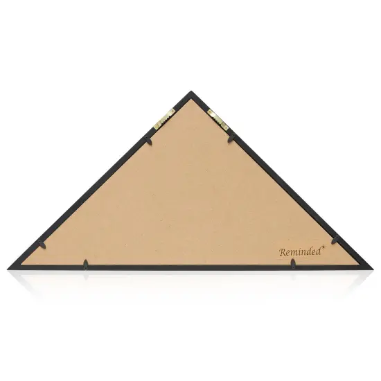 Reminded Military Burial Flag Display Case, Solid Wood Black Finish {5}