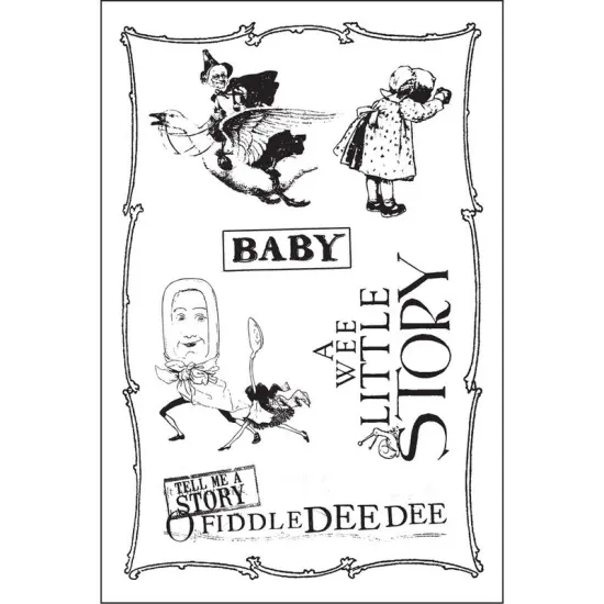 Prima Marketing Inc Cling Stamps - Bedtime Story 655350579104 {1}