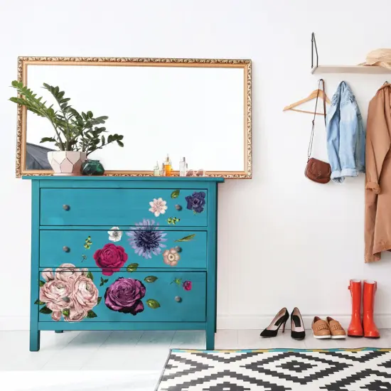 Redesign Decor Transfers Lush Floral II 48"x32" 655350644222 {2}