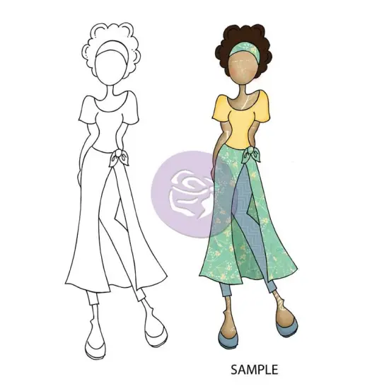 Prima Marketing IncMixed Media Doll Stamp - Taylo 655350910402 {1}