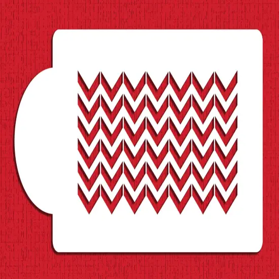 Chevron Cake Stencil Side | C786 by Designer Stencils | Cake Decorating Tools | {2}