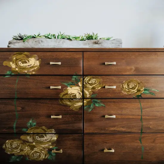 Redesign Decor Clear-Cling Stamps - Mystic Rose 12"x12" {2}