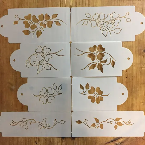 Multi-Layer Dogwood Cookie Stencil Set | C837 by Designer Stencils | Cookie Decorating Tools | {3}