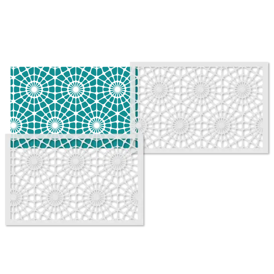 8-Inch Tiled Flower Wall Stencil | 3707A by Designer Stencils | Floral Stencils | {4}