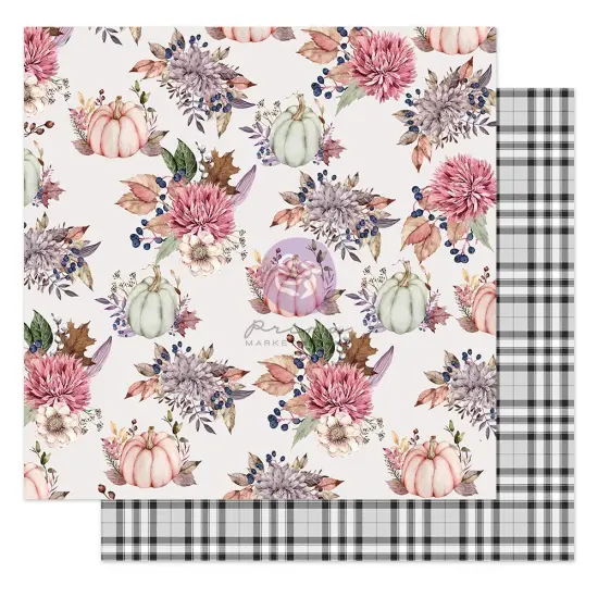 Prima Marketing Inc Hello Pink Autumn Collection 12x12 Sheet - Hello Pink Autumn -, 12"x12" With Foil Detail 655350849979 (10 SHEETS) {1}