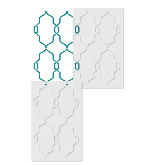 Moroccan Tile Wall Stencil | 3658 by Designer Stencils | Pattern Stencils | Reusable Stencils for Painting | Safe & Reusable Template for Wall Decor | Try This Stencil Instead of a Wallpaper | Easy to Use & Clean Art Stencil Pattern {4}