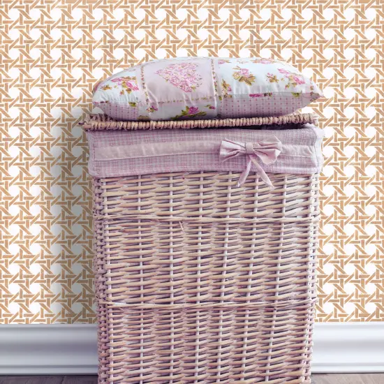 Caned Lattice Wall Stencil | 3477 by Designer Stencils | Pattern Stencils | Reusable Stencils for Painting | Safe & Reusable Template for Wall Decor | Try This Stencil Instead of a Wallpaper | Easy to Use & Clean Art Stencil Pattern {2}