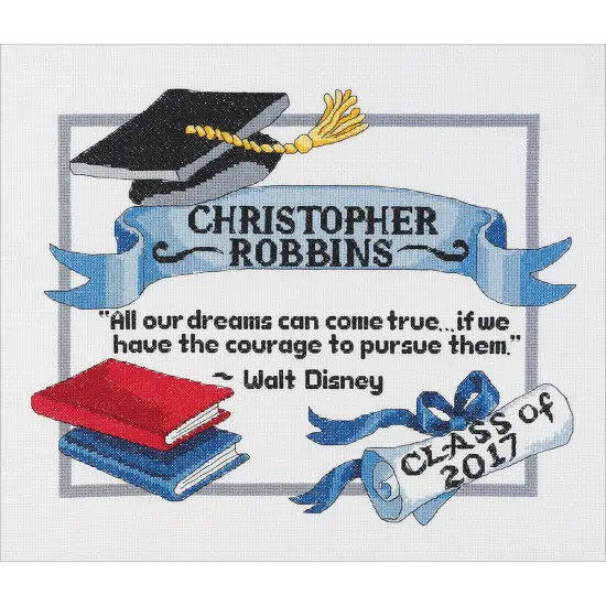 Janlynn Counted Cross Stitch Kit 13"X10"-Graduation Dreams {1}