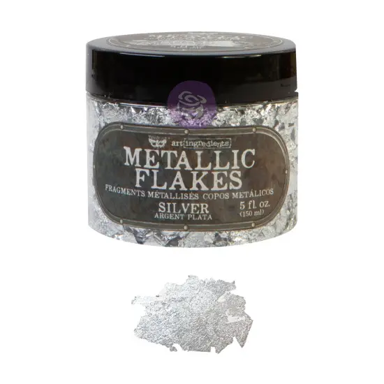 Prima Marketing Inc Art Ingredients - Metal Flakes - Silver - 1 Jar, Total Weight 30G Including Container 655350968823 {1}