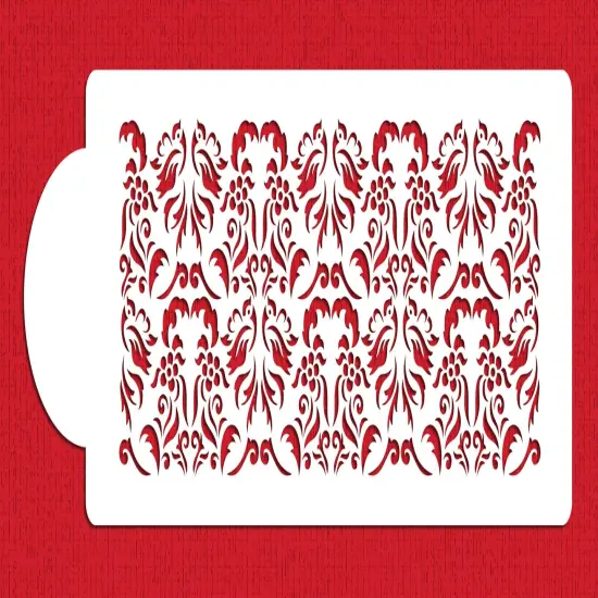 Wedding Doves Cake Stencil Side | C728 by Designer Stencils | Cake Decorating Tools | {2}