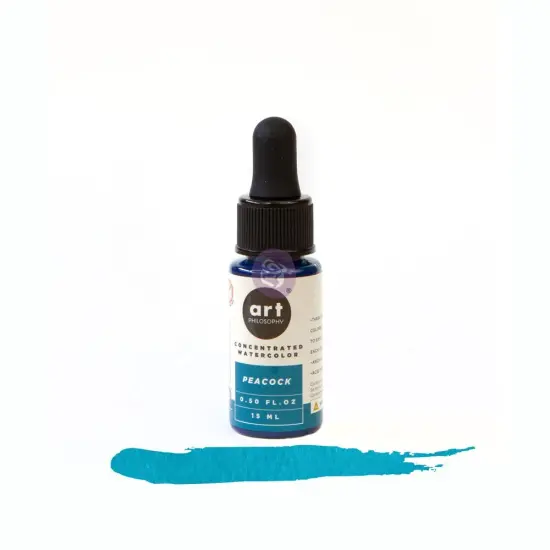 Art Philosophy Art Philosophy Concentrated Watercolors - Peacock - 1 Bottle - 0.5 Oz 655350641481 {1}