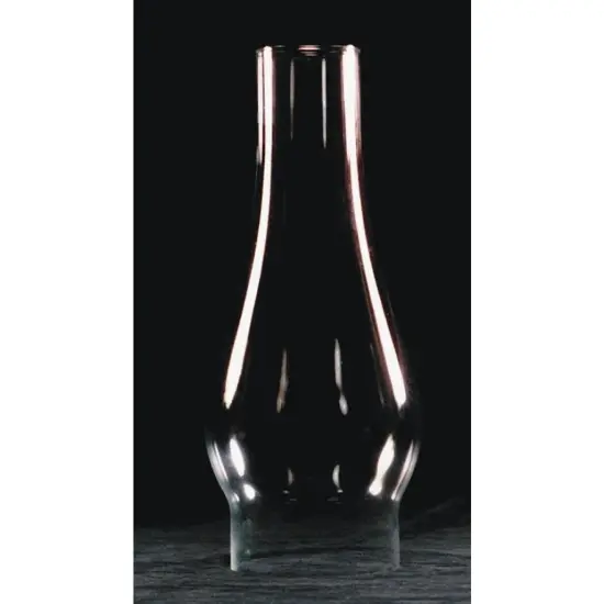 Clear Glass Lamp Chimney, Replacement Hurricane Globe Measures 4 Inch Diameter Base x 12 Inches High for Oil or Kerosene Lanterns {3}
