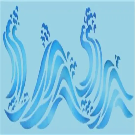 Waves Cake Stencil | C711 by Designer Stencils | Cake Decorating Tools | {2}
