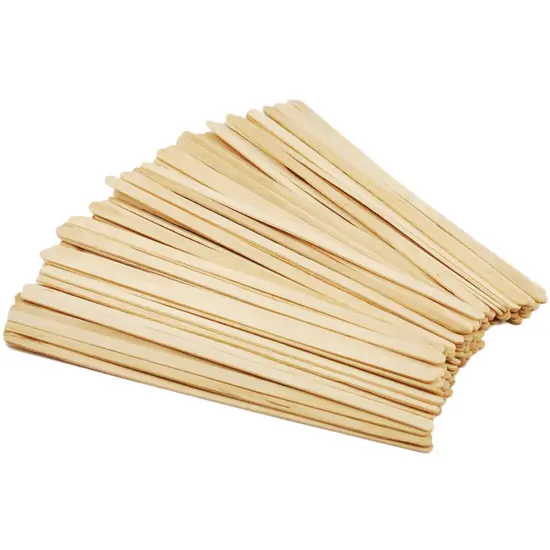 Krafty Kids Craft Stir Sticks-Natural 7.5" 80/Pkg {2}