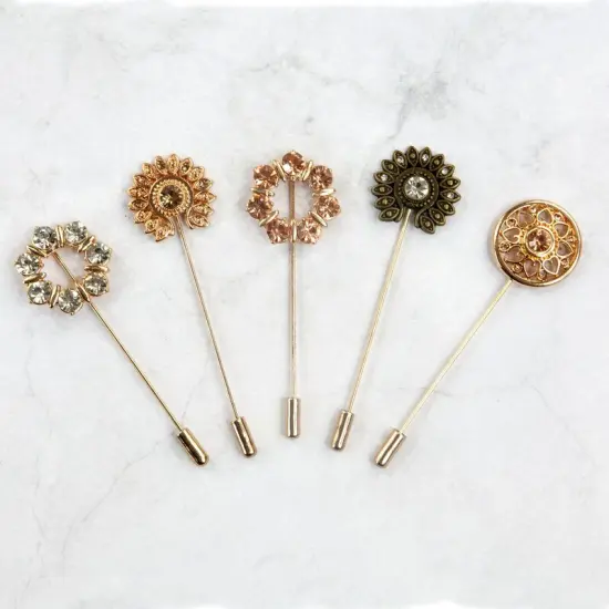 Prima Marketing Inc Memory Hardware Antique Metalware-Parisian Hat Pins - 5 Pcs 655350994389 {1}