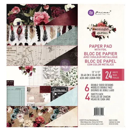 12x12 Midnight Garden Paper Pad {1}
