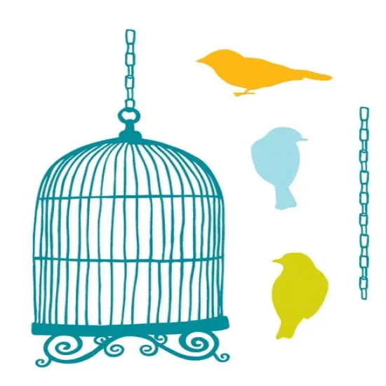 Prima Marketing Inc Flocked Iron Ons Birdies 655350920654 {1}