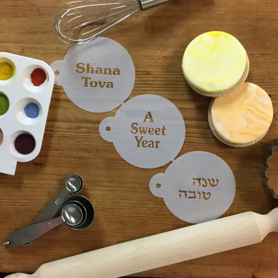 Shana Tova Cookie Stencil | C739 by Designer Stencils | Cookie Decorating Tools | {3}