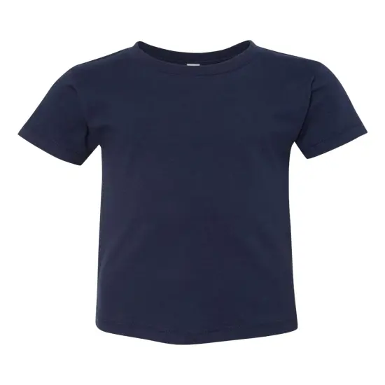 BELLA + CANVAS&reg; Toddler Jersey Crew Neck Shot Sleeve T-Shirt Navy {1}