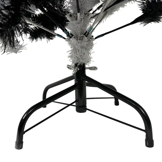 Tree Buddees Black and White Swirl Halloween Tree - Unique Christmas Tree 4 Feet Tall Decoration {3}