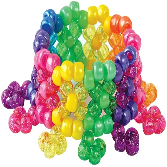 Approximately 2300 Pieces The Sparkles Pony Bead Box {5}